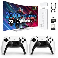 Konsol Game TV Arcade M15 4K PSP PS1 dengan 2 Kontroler Nirkabel, Terpasang Lebih dari 20.000+ Game untuk Anak-anak dan Remaja