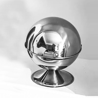 Poubelle de bureau en acier inoxydable avec couvercle, mini poubelle domestique pour chambre à coucher, boîte de rangement pour bonbons, snacks et friandises, pour intérieur