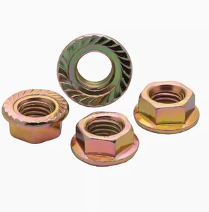 Thép carbon màu kẽm Metric hình lục giác Nut Titan nhôm đinh tán hạt <span class=keywords><strong>ISO</strong></span> 4161 DIN 6923 chứng nhận thép không gỉ có khía hạt - Product Image 2