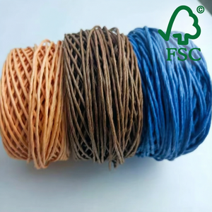 Cuerda de Papel Trenzado 100% Ecológica de 1 Capa, <span class=keywords><strong>Rafia</strong></span> al por Mayor Directo de Fábrica para Manualidades, Cestas, Pantallas de Lámparas y Sombreros - Product Image 1