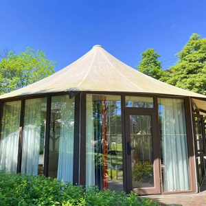 Verre de luxe en plein air safari glamping <span class=keywords><strong>yourte</strong></span> tente de villégiature avec salle de bain à vendre - Product Image 2