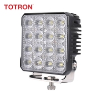 Sistemas de Iluminación Automotriz, Luz de Trabajo LED Cuadrada de 96W 6000K con Haz de Luz Amplio para Excavadora y Bulldozer