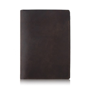 Leather Golf Yardage Book Vintage Cover Custom Logo Genuine Leather Golf Scorecard Holder for Engraving - Product Image 3