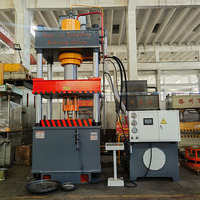 Presse hydraulique à quatre colonnes et trois poutres 315T, machine d'étirage de canettes à servomoteur haute précision avec pompe à engrenages PLC