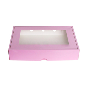 2024 vendita calda di ciambelle di halloween scatole di cartone <span class=keywords><strong>pasticceria</strong></span> biscotto <span class=keywords><strong>rosa</strong></span> ciambella scorrevole scatola per finestre - Product Image 3