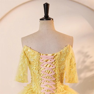 Nuevo Vestido Elegante para Actuación Individual en Conciertos Anuales de Empresa, Vestido de Noche para Anfitriona, Vestido para Examen de Canto, Vestido Pong de Hilo Colorido - Product Image 6