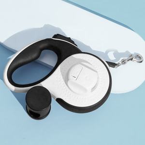 Grosir Kualitas Tinggi Tali Anjing Dapat Ditarik Daur Ulang Otomatis 5M dengan Dispenser Kotoran Anjing dan Senter - Product Image 3