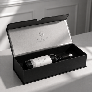 Boîte cadeau pliable de luxe personnalisée pour une bouteille, emballage en papier haut de gamme pour vin rouge, <span class=keywords><strong>champagne</strong></span> et promotion de vins - Product Image 3
