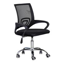 Chaise de Bureau Ergonomique Moderne et Minimaliste, Chaise d'Étudiant à Dossier en Maille Respirante, Pivotante et Réglable en Hauteur