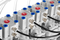 Pompe à diaphragme IoT à action rapide, résistante à la corrosion, sans entretien, fiable, doseur automatique certifié CE pour le dosage de lessive