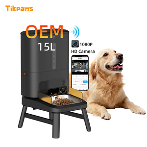Distributeur automatique de nourriture pour chien intelligent OEM 15L avec caméra, application Tuya, programmation par minuterie, enregistreur vocal, vision nocturne, pour grands chiens - Product Image 1
