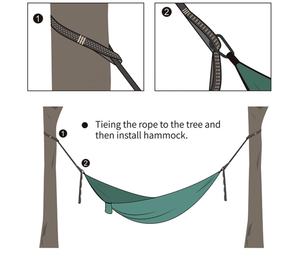 <span class=keywords><strong>Hamac</strong></span> parachute en nylon 210T chaise suspendue balançoire <span class=keywords><strong>hamac</strong></span> extérieur double personne - Product Image 3