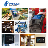 Proculus 4.3 pouces Uart Mini écran avec Interface Rs232 Lcd Hmi écran tactile tablette panneau de commande Module d'affichage Hmi