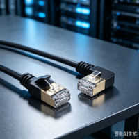 Cable de Conexión de Red Ethernet en Ángulo Recto Linkwylan Cat8 Flexible de 90 Grados