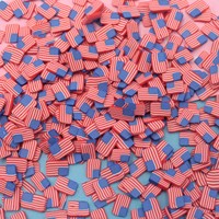 500g/Lot Potongan Bendera Nasional Non-Material Campuran Biru Perak Bintang Konfeti Taburan Payet untuk Kerajinan Dekorasi Slime DIY