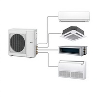 Sistem Pendingin Udara VRF Komersial KANION Multi Zona DC Inverter Heat Pump R32 R410A Sistem HVAC Sentral A+++ 50KW