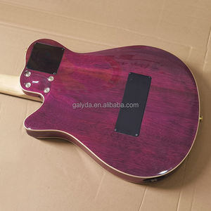 Guitarra Acústica GALYDA Thinline Fabricada en Fábrica, Logotipos Personalizables, Cuerpo de Caoba, Mástil de Arce, Diapasón de Palisandro - Product Image 4