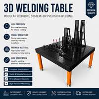 Table de soudage nitridée 3000x1500, plateforme de soudage modulaire 3D flexible et robuste pour la fabrication de structures en acier