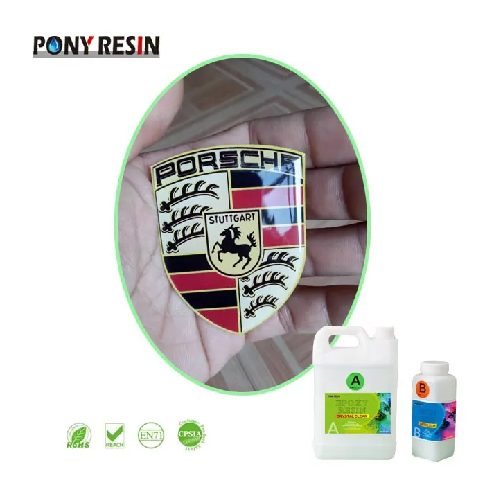 Top Quality Weather Resistance 3D Dome Epoxy Resin A and B Glue for Custom Sticker