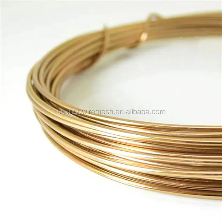 Copper colored anodized aluminum wire craft beading wire soft metal craft wire for bonsai bicycle motor decoration