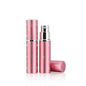 Elegante 5ml <span class=keywords><strong>10</strong></span> <span class=keywords><strong>ml</strong></span> trucco rosa vuoto piccolo spray mist packaging cilindro bottiglia di profumo profumo di vetro - Product Image 2