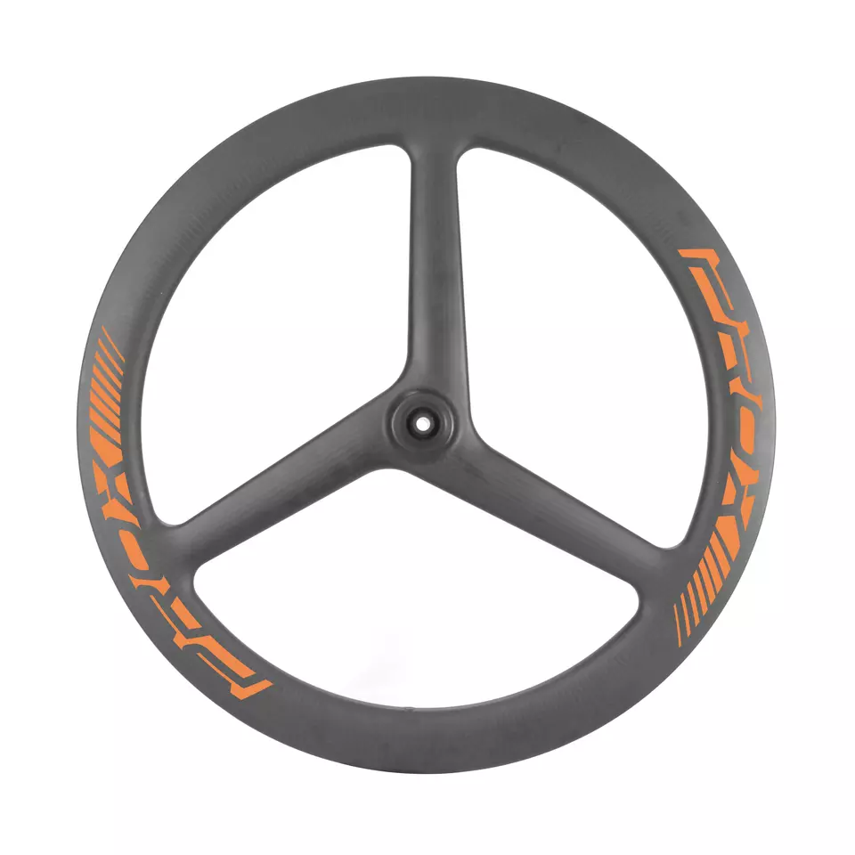 LightCarbon 700C トライスポークTTタイムトライアルホイール 27mm幅 