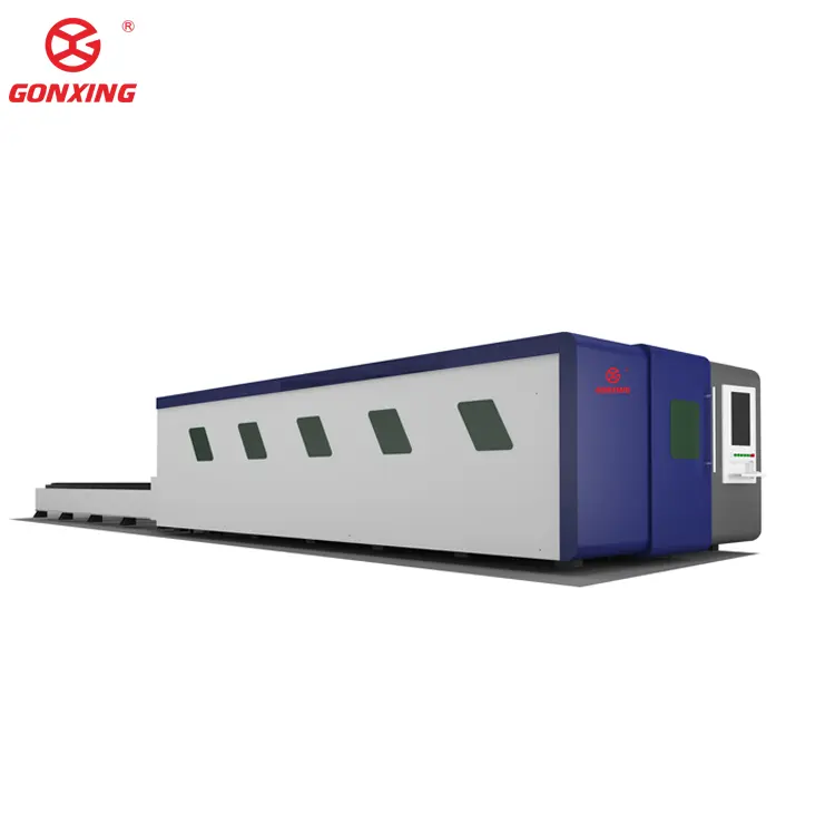 Cover Heavy Industrial Fiber Laser Cutting Machine Fully Enclosed Fiber Laser Metal Cutting Machine with Exchangeable Table