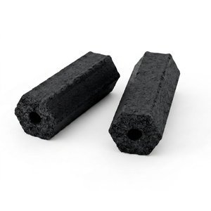 Briquettes de charbon de coco à combustion longue durée, forme hexagonale, haute énergie calorifique, combustible pour barbecue - Product Image 1