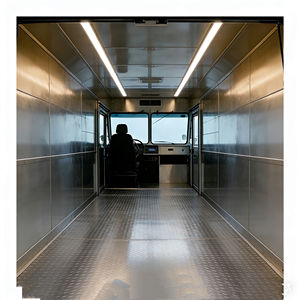 Carrito de Comida Retro de Acero Inoxidable de 4 Ruedas con Diseño de Caballo para Cafetería o Tetería, Carrito de Comida Comercial al Aire Libre de 13 pies para Bebidas Gourmet - Product Image 6