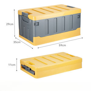 Boîte de rangement de camping en plein air multifonctionnelle 60L avec logo personnalisable Outils de rangement pliables en PP pour voiture de voyage en plastique - Product Image 1