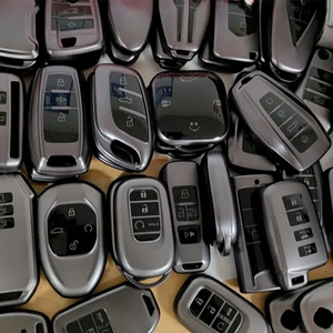 อุปกรณ์ตกแต่งภายในรถยนต์อุปกรณ์เสริมกุญแจรถยนต์เคสกุญแจรถสีเทาโลหะ TPU ฝาครอบป้องกันใช้ได้กับอีซูซุ - Product Image 3