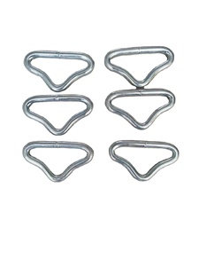 Anneau triangulaire en métal pour tapis de <span class=keywords><strong>trampoline</strong></span> pièces et accessoires de machine d'exercice en métal élastiques anneaux de haute qualité bon marché - Product Image 4