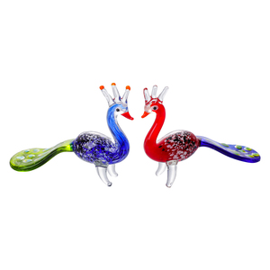 Figura Decorativa de Cristal Hecha a Mano, Realista, de un Pavo Real, para Decoración del Hogar, Regalo para el Día de la Madre o San Valentín - Product Image 1