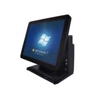 Système de point de vente tactile tout-en-un Cnhopestar 15,6 pouces avec interface VGA USB, nouvelle machine de caisse pour restaurants, commerces de détail et supermarchés