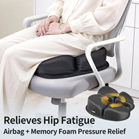 Coussin de siège en mousse à cellules d'air pour chaise de bureau, orthopédique, soulagement de la pression, coussin anti-douleur coccyx pour longues périodes assises