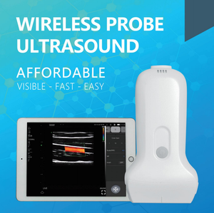 Sonde Doppler couleur sans fil Wi-Fi portable DMU46 pour usage vétérinaire, sonde linéaire avec scanner à ultrasons 10 MHz pour animaux et humains - Product Image 4