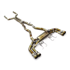 Escape de aleación de titanio con sonido gruñido Catback para <span class=keywords><strong>Bmw</strong></span> <span class=keywords><strong>M8</strong></span> F91 F92 F93 4,4 T S63 <span class=keywords><strong>V8</strong></span> con válvulas de silenciador accesorios de coche tubos - Product Image 2