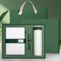 Ensemble cadeau d'entreprise personnalisé OEM, carnet en cuir PU A5, stylo imprimé en sérigraphie, bouteille, Guangdong, pour plusieurs occasions