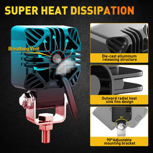 NAO OEM Mini <span class=keywords><strong>2</strong></span> pouces 6D projecteur Led de conduite projecteur de travail Combo 4x4 Led Bar camion voiture dosettes Cube moto antibrouillard - Product Image 4