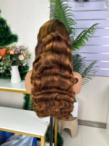ราคาขายส่ง วิกผมแท้แบบไม่ติดกาวทั้งหัว  แบบ Double Drawn  ขนาด 13*4  พร้อมเชือกผูกผมด้านหน้าแบบใส สำหรับผู้หญิง - Product Image 2