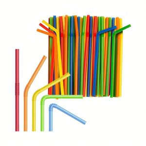 Strow <b>Drinking</b> <b>Straw</b> Fast Delivery Disposable Bendable PP <b>Plastic</b> Food Safe Custom Brand Customized Packing China Manufacturer - Product Image 1