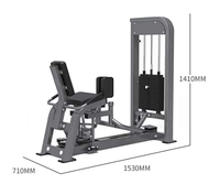 Machine commerciale d'abduction et d'adduction des hanches avec pile de poids en acier de 70 kg, entraîneur de cuisses intérieures et extérieures pour l'entraînement des muscles des jambes et des fessiers en salle de sport