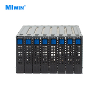 Modul HDD 2.5 Inch Miwin Custom OEM ODM 8 Bay, Casing Hard Drive NVME dengan Back Plate 2U 8 Disk NVME untuk Penggunaan Server