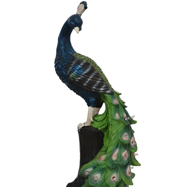 Солнечный павлин с 28 шт. Светодиодная лампа на солнечных батареях наружное освещение для Патио газон украшения для улицы, 19,2*15,7*42 см