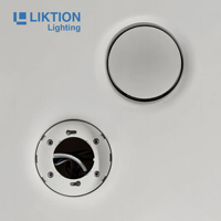 Plafond éclairé en tissu tendu en film PVC, lampe de plafond LED GX53, boîtier en plastique pour spots GX53 pour plafond tendu