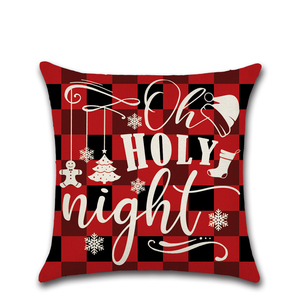 ปลอกหมอนตกแต่งคริสต์มาสลายต้นสนคริสต์มาสปลอกหมอนอิงสำหรับตกแต่งบ้านดีไซน์ตามสั่ง - Product Image 4