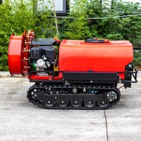 Máquina sobre orugas Control remoto Pulverizador de niebla Equipo de pulverización agrícola