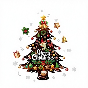 Autocollants électrostatiques de Noël pour fenêtres, décorations de maison réutilisables double face, décalcomanies amovibles à motifs de dessins animés - Product Image 2