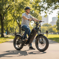 Bicicleta Eléctrica Todoterreno Eahora Juliet 48V 250W con Llantas Anchas, Largo Alcance, Batería de Litio, Sistema Digital Inteligente, Motor Dual para Adultos