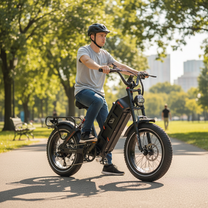 Bicicleta Eléctrica Todoterreno Eahora Juliet 48V 100W 250W con Llantas Anchas, Largo Alcance, para Adultos, Batería de Litio, Sistema Digital Inteligente - Product Image 1